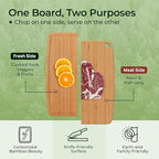 Keechee Dishwasher Safe Bamboo Cutting Boards Durable Lightweight Wood Cutting - Image 4