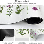 Bloss Dish Drying Mat, Spring Flower Printed Coffee Bar Mat, Kitchen Counter Mat - Image 6