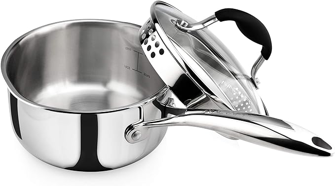 AVACRAFT Tri-Ply Stainless Steel Saucepan by AVACRAFT