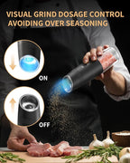 CIRCLE JOY Gravity Electric Salt and Pepper Grinder Set Automatic Shakers - Image 5