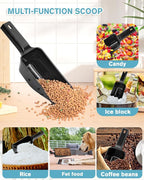 2 Cup Dog Food Scoop, Plastic Pet Food Scoop - Image 5