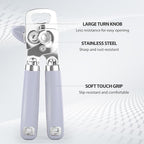 Safring Can Opener Manual, Heavy Duty Stainless Steel Smooth Edge Can Opener - Image 3
