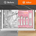 Lifewit Silverware Drawer Organizer, Expandable Utensil Tray - Image 4