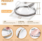 12 Inch Microwave Splatter Cover, Upgraded Microwave Cover - Image 5