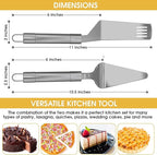 Pie Server Spatula and Cake Cutter Slicer, Stainless Steel Set - Image 6