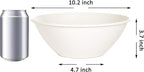 Youngever 10 inch 100 Ounce Plastic Mixing and Serving Bowls, Popcorn Bowls - Image 2