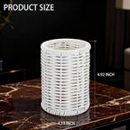 Rattan Jars, Car Storage Box, 4.13" x 4.92" Bathroom Essentials Accessories - Image 2