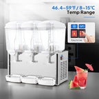ROVSUN 14.4 Gallon/54L Commercial Beverage Dispenser Drink Dispenser, 18L X 3 - Image 5