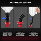 18-Piece Engine Oil Funnel Kit, 1.59QT/1.5L Automotive Oil Funnel Set - Image 4