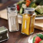 Antimbee 28 Pcs Clear Glass Spice Jars, 3.5 oz Glass spice jar - Image 6