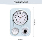 Lily's Home - 9.5 Inch x 12.5 Inch - Retro Kitchen Wall Clock, Vintage Wall - Image 2