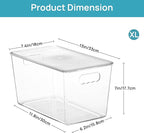 Vtopmart 10 Pack Clear Stackable Storage Bins - Image 2