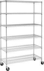 BestOffice | 6-Tier Wire Storage Shelves by BestOffice