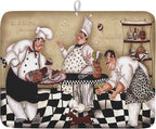 Fat Chef Dish Drying Mat For Kitchen Counter 18x24 Inch Microfiber Absorbent by Kawani