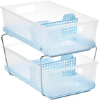 madesmart Two-Tier Bathroom Cabinet Organizer, Sliding Drawer Storage - Image 3