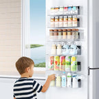 Mystozer Magnetic Spice Rack for Refrigerator, Kitchen Organizer and Storage - Image 3