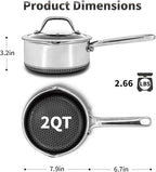 Hybrid Nonstick 2 QT Saucepan - Image 4