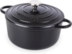 Cast Iron Pot with Lid – Non-Stick Ovenproof Enamelled Casserole Pot, Oven Safe by Nuovva
