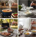 10PCS Stainless Steel Soup Ladle, 2 Oz Serving Ladles - Image 3