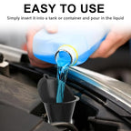 Long-Neck Oil Funnel for Automotive – Multi-Function Plastic Funnel for Oil - Image 6