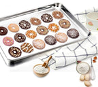 TeamFar Baking Sheet Set of 2, Baking Pans Tray Cookie Sheet Stainless Steel - Image 6