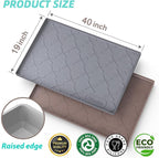 SIKADEER 40" x 19" Under Sink Mat Waterproof, Silicone Mat Kitchen Drawer Shelf - Image 3