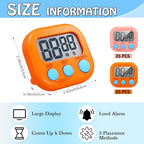 Xuhal 50 Pieces Digital Kitchen Timer Bulk, Small Magnetic Timers - Image 2