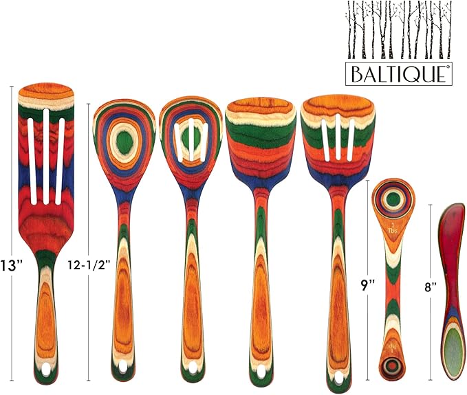 Totally Bamboo Baltique Marrakesh Collection 7 Piece Cooking Utensil Set - Image 6
