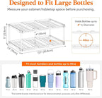 Lifewit Stackable Bottle Storage Organizer, Large Slot Water Bottle Tumbler Cup - Image 2