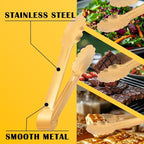 4 Pack Gold Serving Tongs, Metal Serving tongs, - Image 7