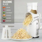 Zulay Kitchen Rotary Cheese Grater 5 Blade Cheese Shredder - Image 7