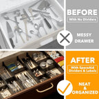 SpaceAid Bamboo Drawer Dividers - Image 2