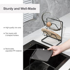 Pot Lid Holder While Cooking, Kitchen Pot Lid Storage Rack - Image 3