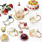 Enamel Glass Flower Tea Pot - Image 5