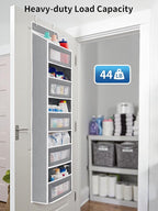 JARLINK 2 Pack Over the Door Organizer Storage, 5 Shelf Hanging Door Organizer - Image 6