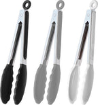 HINMAY 9-Inch Serving Tongs Silicone Tongs by HINMAY