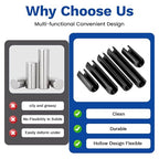 550Pcs Roll Pin Assortment Kit, Slotted Tension Pins, Split Dowels & Expansion - Image 4
