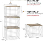 Closet Organizers And Storage Shelf, Widened Opening, Heightened Height - Image 2