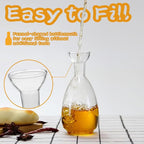 Affogato Glass Oil Bottle with Spout, Olive Oil Dispenser Vinegar Drizzler - Image 4