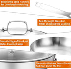 DELARLO Tri-ply Stainless Steel Frying Pan Set - Image 3