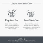 Merten & Storck Pre-Seasoned Carbon Steel 8” Frying Pan Skillet, Use on - Image 3