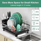 MOUKABAL Dish Drying Rack, Dish Rack, Stainless Steel Dish Racks - Image 4