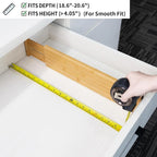 Utoplike Bamboo Drawer Dividers Large, Spring Loaded, Works in Bathroom - Image 6