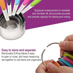 Measuring Cups and Spoons Set 11 Piece. Includes 10 Stainless Steel Measuring - Image 6