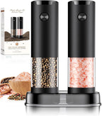 Electric Salt and Pepper Grinder Set Automatic Battery Pepper Mill Shakers by ioion