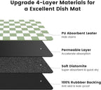 12" x 20" Checkered Dish Drying Mat - Image 5