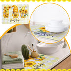 SiliFine 2 Pcs Sunflower Dish Drying Mat - Image 5