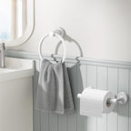 FORIOUS Toilet Paper Holder Wall Mount, SUS304 Stainless Steel Double Post - Image 2