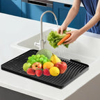Silicone Dish Drying Mat for Kitchen Counter, Dish Drying Pad, Non-Slip Drain - Image 7