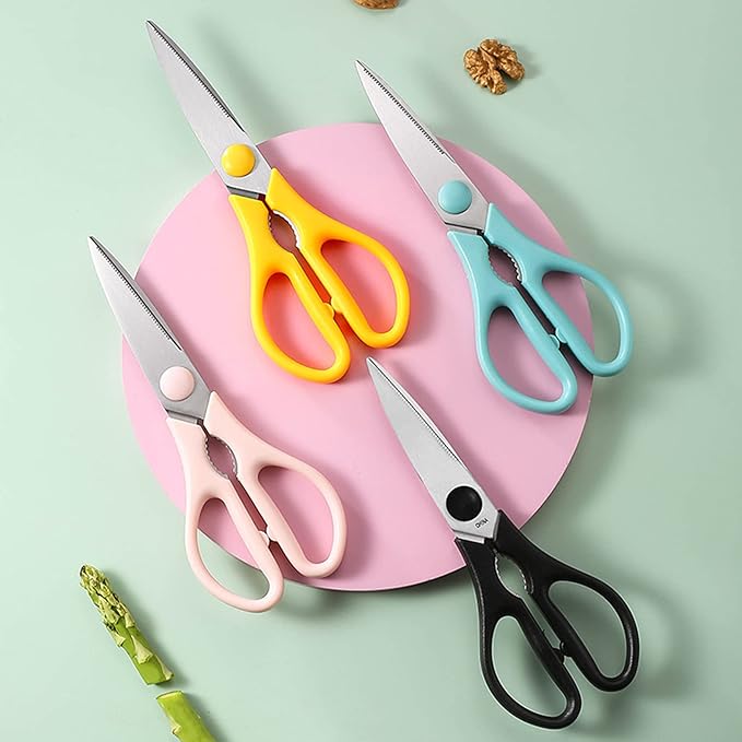 Light Green Kitchen Shears, Rkqoa Kitchen Scissors Heavy Duty Cooking Scissors - Image 2